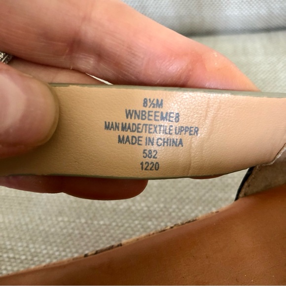 Nine West Bounce Leopard Print Ankle Wrap With Buckle Sandals Size 8.5 - Picture 9 of 11